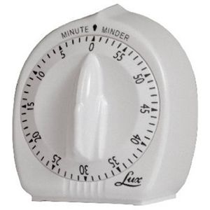 Lux Products Corp CP2428 59 WHT 60 MIN Cook Timer