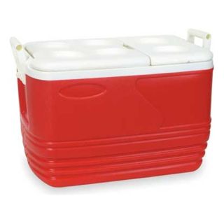 Approved Vendor 4AAP7 Full Size Chest Cooler, 60 qt., Red
