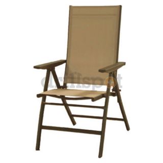 Courtyard Creations FTS5179 Tan Sling Fold Chair