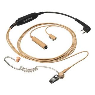 Kenwood KHS 9BE Three wire Lapel Mic with Earpiece, Beige