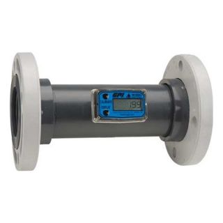 Gpi TM300 F Flowmeter, Turbine, PVC, 3 In, 150 LB Flange