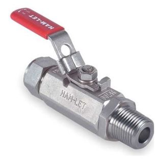 Ham Let H 795 SS NL 1/2 x 1/2 T LD Ball Valve, 1/2 In, Tube x MPT