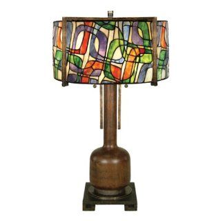 Quoizel Kozmic Tiffany 2 Light Table Lamp Home