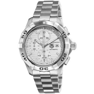 Tag Heuer Mens Aquaracer Silver Dial Stainless Steel Watch