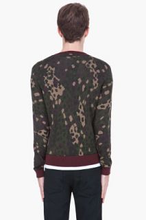 Marc By Marc Jacobs Green Camouflage Cotton Crewneck for men