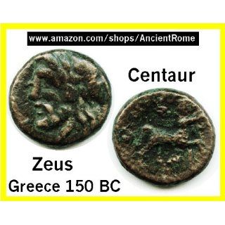 150 BC. CENTAUR   MAN HEADED HORSE. OWL. ZEUS. Ancient