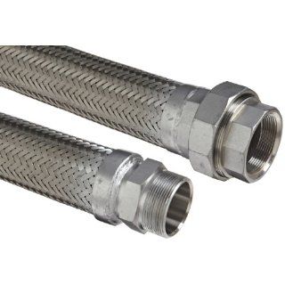 Flexible Hose Assembly, 3/4 Stainless Steel 304 Hex NPT Male x 150
