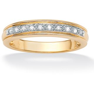 10k Yellow Gold 1/10ct TDW Diamond Anniversary Ring (H I, I2 I3