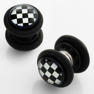 Acrylic Checkerboard Logo Magnetic Illusion Plugs Today $9.29