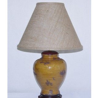 Aged Honey Porcelain Table Lamp