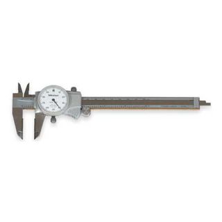 Mitutoyo 505 712 Dial Caliper, 0 6 In, Carbide Jaws